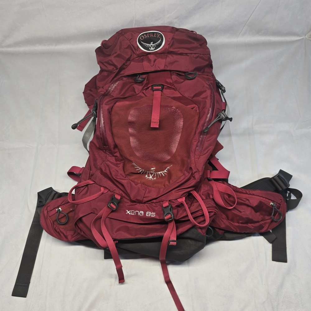 Osprey Xena 85 Womens Backpacking Pack BioForm Harness Size Small Magenta